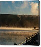 Seneca Lake Misty Jetty Canvas Print