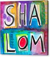 Shalom Square- Art By Linda Woods Canvas Print