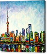 Shanghai, Skyline Canvas Print