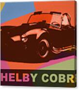 Shelby Cobra Pop Art Canvas Print