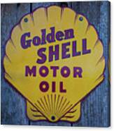 Shell Motor Oil Sign Canvas Print
