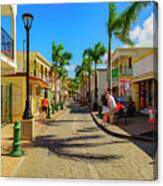 Shopping In Saint Maarten Canvas Print