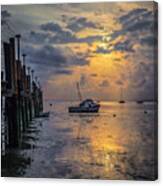 Shrimp Boat In The Morning Canvas Print