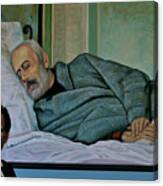 Silvestro Lega's Dying Mazzini Painting Canvas Print