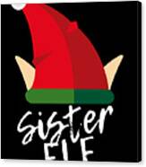 Sister Elf Christmas Costume Canvas Print