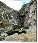 Sitting Bull Falls And Pools-guadalupe Mountains, Lincoln National Forest, New Mexico Canvas Print