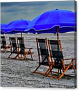 Slow Day At The  Beach Canvas Print