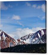 Snow Capped Mountains - Mammoth, Ca Canvas Print