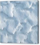 Snow Texture Abstract Canvas Print