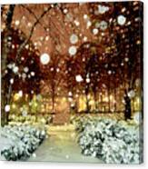 Snowfall  New York Canvas Print