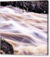 Soft Water And Hard Rocks Canvas Print