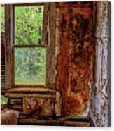 Some Cleaning Required #2 Of 2- Abandoned Farm Homestead In Benson County Nd Canvas Print