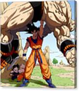Son Goku Vs Nappa - Final Strike Canvas Print