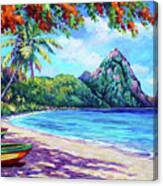 Soufriere Bay St Lucia Canvas Print