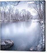South Holston In Winter Canvas Print