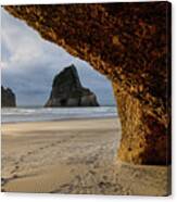 Castles Of Sand -  Farewell Spit, South Island. New Zealand Canvas Print