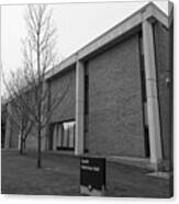 South Kohrman Hall At Western Michigan University In Black And White Canvas Print