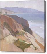 South Overlook At Torrey Pines State Reserve, San Diego, California Canvas Print