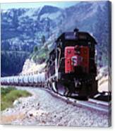 Vintage Railroad - Southern Pacific Sd45 8804 Oil Train Canvas Print