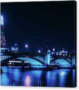 Southwark Bridge And The Shard London Canvas Print