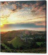 Spectacular Corfe Sunrise Canvas Print