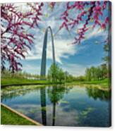 Spring At The Arch St Louis Mo Grk0451_04132023 Canvas Print