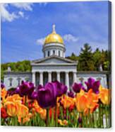 Spring At The Statehouse Canvas Print