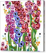 Spring Flowers In Pink Canvas Print
