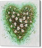 Spring Heart Canvas Print