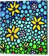 Spring Maidens Large Size Flower Mosaic Art Canvas Print