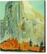 Cowboy Hat Mountain Painting # 344 Canvas Print