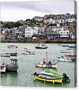 St Ives Fishing Boats And Harbour Cornwall 2 Canvas Print