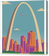 St. Louis Poster - Vintage Travel Canvas Print