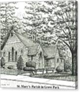 St. Mary's Parish In Grove Park Canvas Print