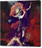 St Michael The Archangel Angel Coello Canvas Print