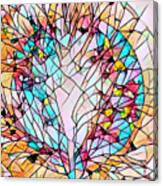 Stained Glass Spring Tree Canvas Print