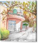 Starbucks Coffee Shop In Burbank, California Canvas Print