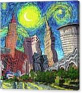 Starry Night In Cleveland Canvas Print