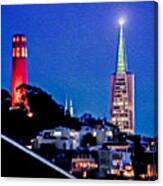 Starry Night In San Francisco Canvas Print