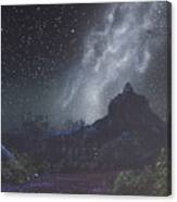 Starry Night Sky Over Sedona, Arizona Canvas Print