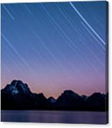 Stars In The Tetons Canvas Print
