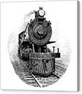 Steam Locomotive Front Canvas Print