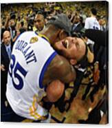 Stephen Curry And Kevin Durant Canvas Print