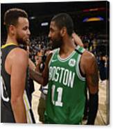 Stephen Curry And Kyrie Irving Canvas Print