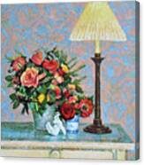 Still Life With A Lamp Canvas Print