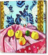 Still Life With Apples On A Pink Tablecloth By Henri Matisse 1924 Canvas Print