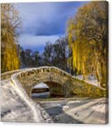 Stone Bridge At Hiawatha Canvas Print