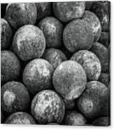 Stone Cannonballs Canvas Print