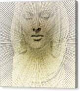 Stone Lady - Sculpture, Digitally Alienated Canvas Print