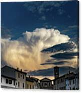 Storm Over Greve In Chianti Canvas Print